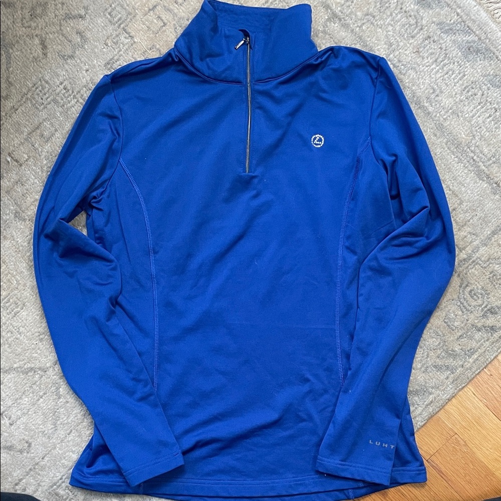 Luhta Ski Royal Blue Performance Quarter-Zip Pullover